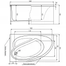 Акриловая ванна 160x99,5 см Timo Iva IVA1610L