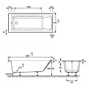 Акриловая ванна 170x75 см Jacob Delafon Sofa E60515RU-01
