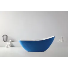 Акриловая ванна Abber AB9233DB 183,5x78,5 см, отдельностоящая, синий