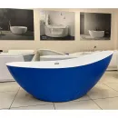 Акриловая ванна Abber AB9233DB 183,5x78,5 см, отдельностоящая, синий