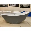 Акриловая ванна Abber AB9233G 183,5x78,5 см, отдельностоящая, серый