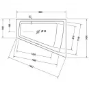 Акриловая ванна 180x140 см R Duravit Paiova 700217000000000