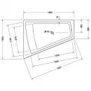 Акриловая ванна 180x140 см L Duravit Paiova 700268000000000