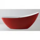 Акриловая ванна Abber AB9233R 183,5x78,5 см, отдельностоящая, красный