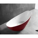 Акриловая ванна Abber AB9233R 183,5x78,5 см, отдельностоящая, красный
