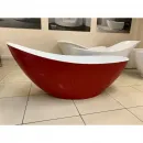 Акриловая ванна Abber AB9233R 183,5x78,5 см, отдельностоящая, красный