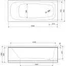 Акриловая ванна 160x70 см Cezares Eco ECO-160-70-41-W37