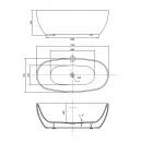 Акриловая ванна Vincea VBT-405-1860 186x88,5 см, отдельностоящая, белый