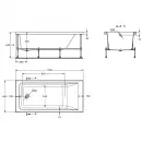 Акриловая ванна 170x80 см Roca Easy ZRU9307624