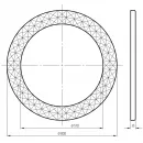 Зеркало 80x80 см золотой Migliore 30582