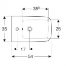 Подвесное биде Geberit iCon Square 231910000