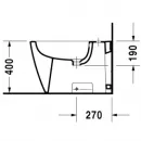 Биде напольное Duravit Starck 2 2272100000