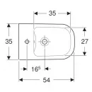 Подвесное биде Geberit Smyle 500.216.01.1