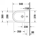 Подвесное биде Duravit D-Neo 2294150000