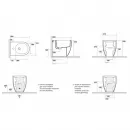 Биде напольное Kerasan Flo 312201*1