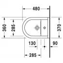 Подвесное биде Duravit Starck 3 2281150000