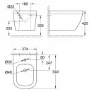 Биде подвесное Grohe Euro Ceramic 3920800H