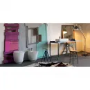 Биде напольное без ободка Kerasan Tribeca 512001