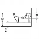 Подвесное биде Duravit Happy D.2 2258151300