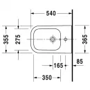 Подвесное биде Duravit Happy D.2 2258151300