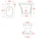 Биде напольное Artceram Artceram Civitas CIB002 01 00 bi*1