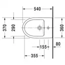 Подвесное биде Duravit DuraStyle 2279150000