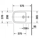 Биде напольное Duravit DuraStyle 2284100000