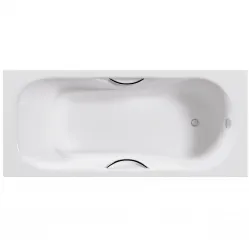 Ванна чугунная Delice Malibu DLR230609R 170x75 см, с отверстиями под ручки, белый