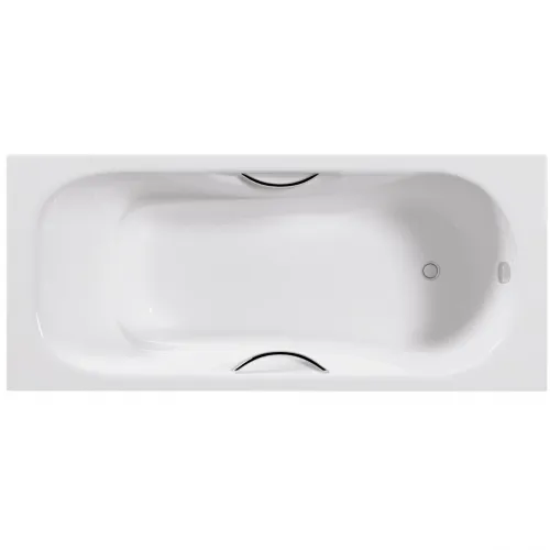 Ванна чугунная Delice Malibu DLR230609R 170x75 см, с отверстиями под ручки, белый