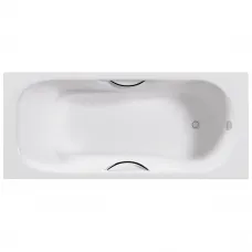 Ванна чугунная Delice Malibu DLR230610R 180x80 см, с отверстиями под ручки, белый