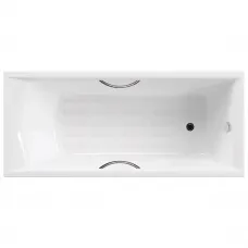 Ванна чугунная Delice Prestige DLR230611R-AS 175x75 см, с отверстиями под ручки, антискользящим покрытием, белый