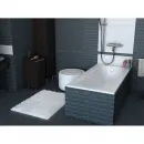 Ванна чугунная Roca Continental 21291100R 170x70 см, с антискользящим покрытием, белый