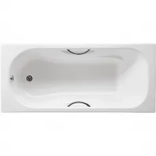 Ванна чугунная Roca Malibu SET/2310G000R/526803010/150412330 160x75 см, с ручками, антискользящим покрытием, белый