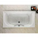 Ванна чугунная Roca Akira SET/2325G000R/526804010/150412330 170x85 см, с ручками, антискользящим покрытием, белый