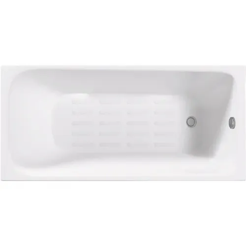 Ванна чугунная Delice Continental Plus DLR230635-AS 170x75 см, с антискользящим покрытием, белый