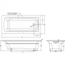 Ванна чугунная Jacob Delafon Archer E6D904-0 170x80 см, с антискользящим покрытием, белый