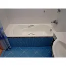 Ванна чугунная Roca Haiti SET/2327G000R/526804210/150412330 170x80 см, с ручками, антискользящим покрытием, белый
