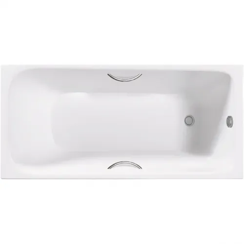 Ванна чугунная Delice Continental Plus DLR230635R 170x75 см, с отверстиями под ручки, белый