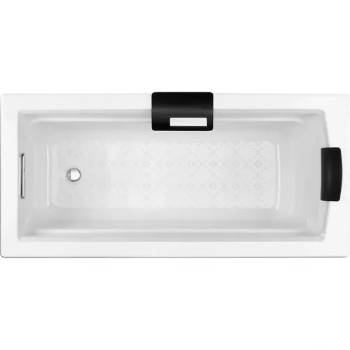 Ванна чугунная Jacob Delafon Archer E6D905-0 170x80 см, с отверстиями под ручки, антискользящим покрытием, белый