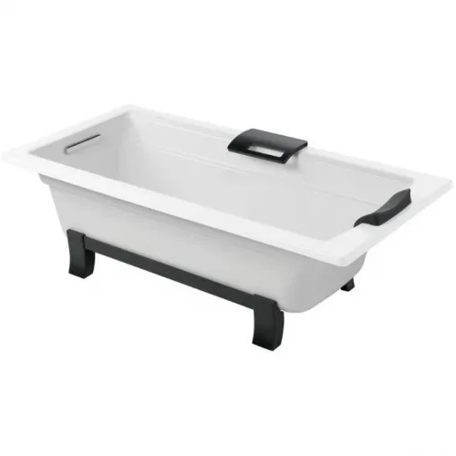 Ванна чугунная Jacob Delafon Archer E6D907-0 170x80 см, отдельностоящая, с отверстиями под ручку, антискользящим покрытием, белый