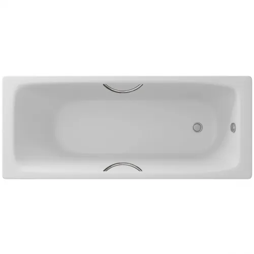 Ванна чугунная Delice Biove DLR220509R 170x75 см, с ручками, белый