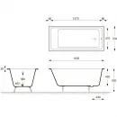 Ванна чугунная Delice Level DLR230618 140x70 см, белый