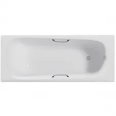 Ванна чугунная Delice Continental DLR230619R 140x70 см, с отверстиями под ручки, белый