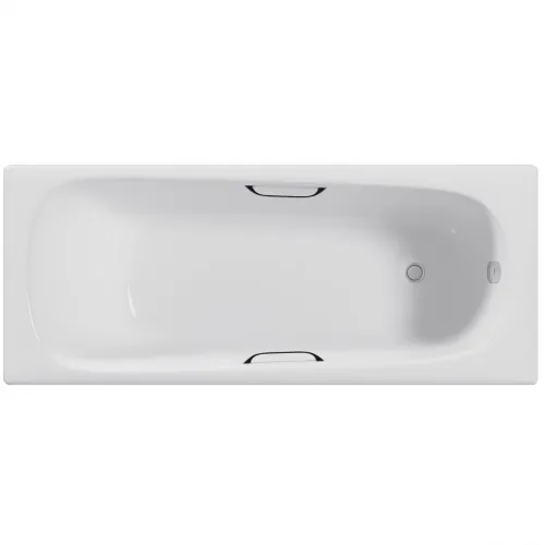 Ванна чугунная Delice Continental DLR230619R 140x70 см, с отверстиями под ручки, белый
