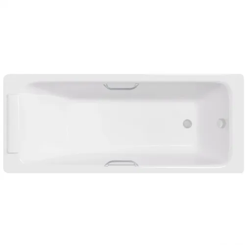 Ванна чугунная Delice Palomba DLR230620R 170x70 см, с отверстиями под ручки, белый