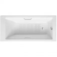 Ванна чугунная Delice Eclat DLR230621R-AS 170x70 см, с отверстиями под ручки, антискользящим покрытием, белый