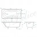 Ванна чугунная Delice Haiti Luxe DLR230638 170x80 см, белый