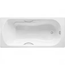 Ванна чугунная Delice Haiti Luxe DLR230638R 170x80 см, с отверстиями под ручки, белый