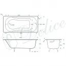 Ванна чугунная Delice Haiti Luxe DLR230639 180x80 см, белый