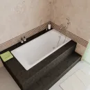 Ванна чугунная Delice Parallel DLR220506RB-AS 180x80 см, с ручками, антискользящим покрытием, белый